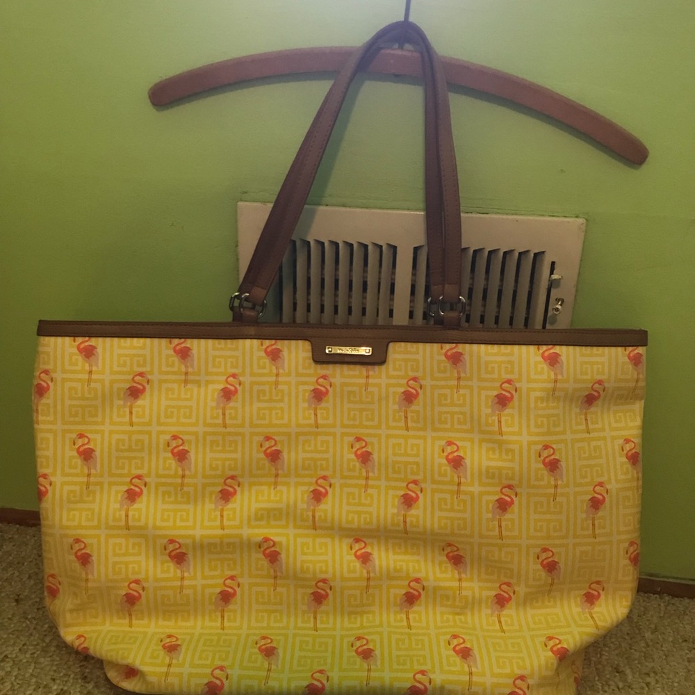 Stella and Dot flamingo bag